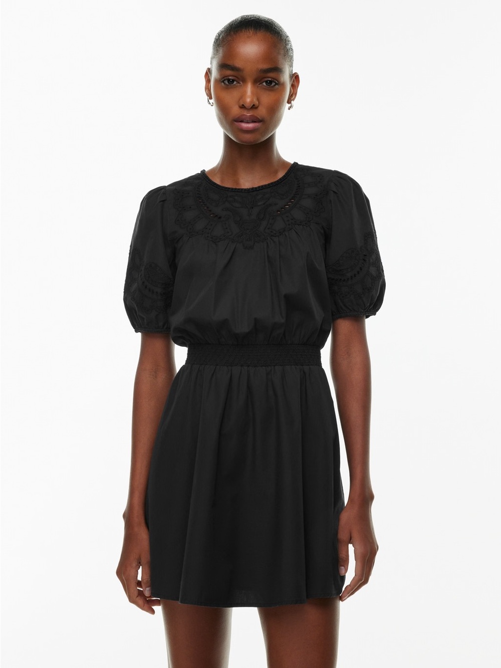 Aritzia | S | (148$ Retail) Little Moon Coast Poplin Dress In Black